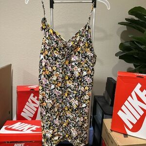 Wild Fable Floral Print Dress with Spaghetti Straps
